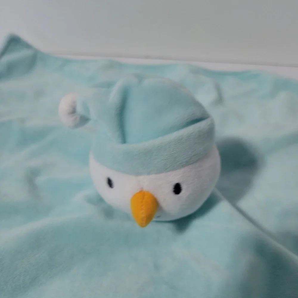 Koala Baby Snowman Baby Blankie Security Lovey Aqua Blue Green 12in Plush